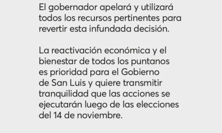 Fallo judicial: Rodríguez Saá confirmó que entregará los créditos después de las elecciones