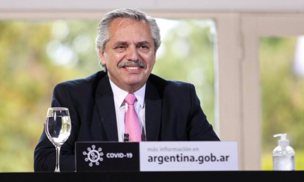 El presidente Alberto Fernández anunció una obra en la Ruta 146 y 147