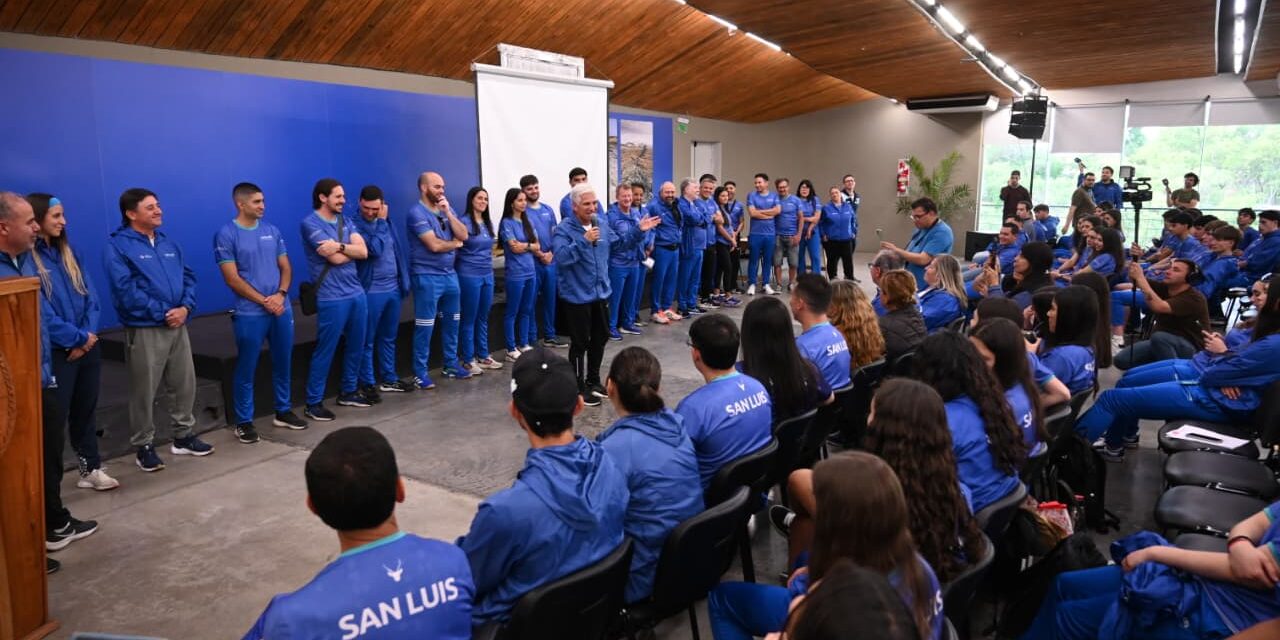 Poggi despidió a la delegación sanluiseña que competirá en los Juegos Binacionales en Chile