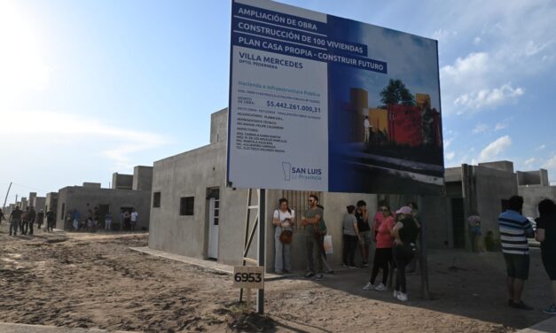 Villa Mercedes: Entregarán las viviendas el 1° de noviembre, el 1° de diciembre y el 20 de diciembre