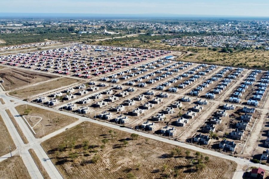 El nuevo barrio de la ciudad de San Luis se acerca al 80% general de avance