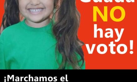 Alerta Guadalupe: “Sin Guada no hay voto” hoy habrá una nueva marcha
