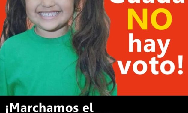 Alerta Guadalupe: “Sin Guada no hay voto” hoy habrá una nueva marcha