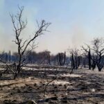 Contuvieron el incendio del paraje Balcarce