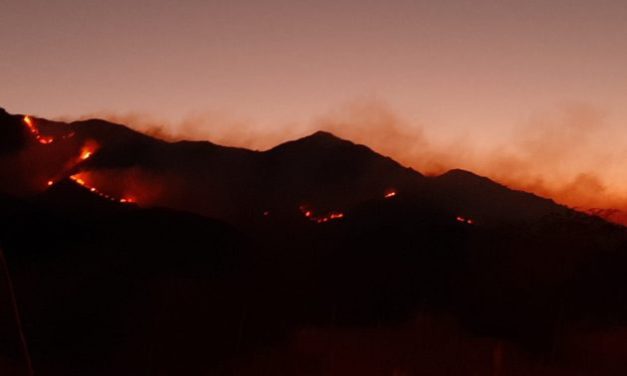 Incendio en Valle del Conlara