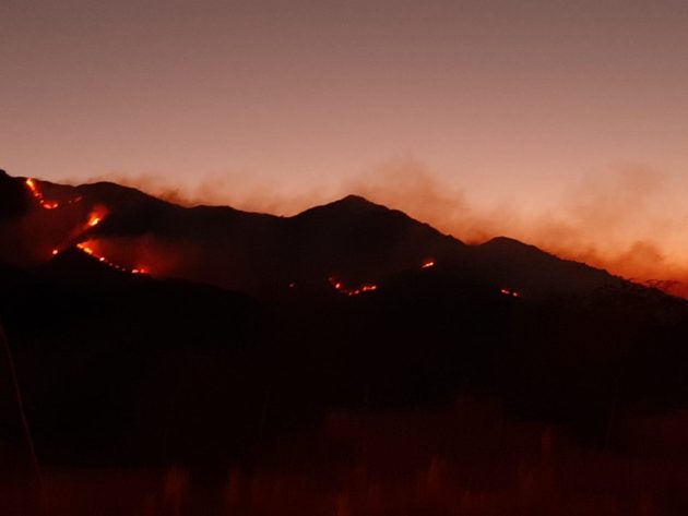 Incendio en Valle del Conlara