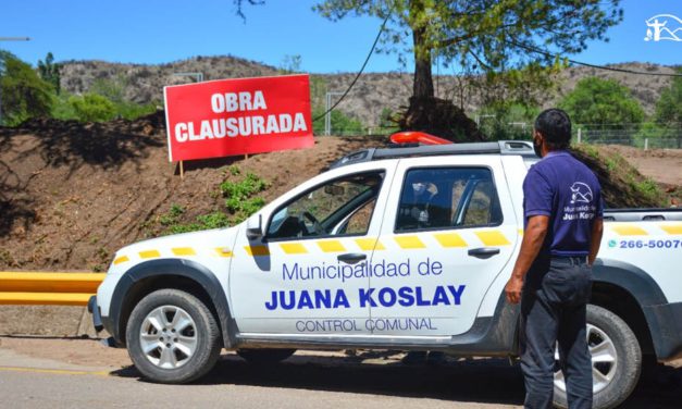 Clausura de loteos no habilitados en Juana Koslay
