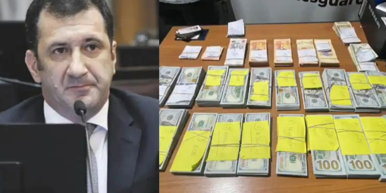 «El dinero no era mío», dijo el senador Edgardo Kueider después de haber sido detenido con 200 mil dólares sin declarar