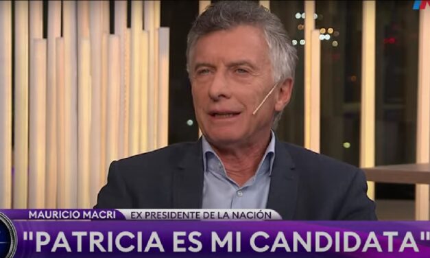 Mauricio Macri: «La Argentina necesita un cambio profundo y eso lo representa Patricia Bullrich»