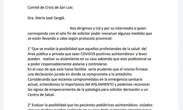 El Círculo Médico pide cuarentena domiciliaria para enfermos de COVID-19