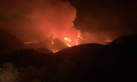 Más de 10 dotaciones trabajan en el incendio entre Nogolí y Valle de Pancanta