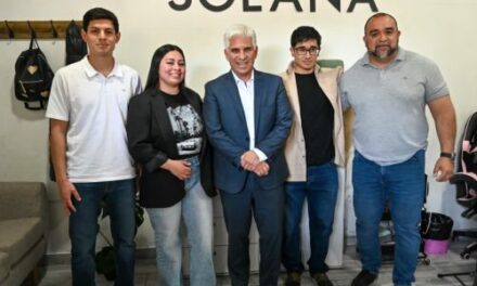 El Gobernador junto a Frontera visitaron el emprendimiento ‘Solana Studio’, en Villa Mercedes