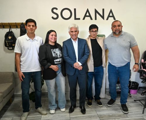 El Gobernador junto a Frontera visitaron el emprendimiento ‘Solana Studio’, en Villa Mercedes
