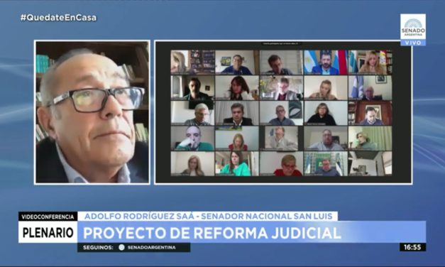 Reforma Judicial: Rodríguez Saá propuso traspaso de competencias de las cámaras federales y plazos de sentencias a los jueces