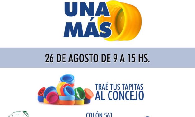 “Una más” campaña de recolección de tapitas para la Fundación Garrahan